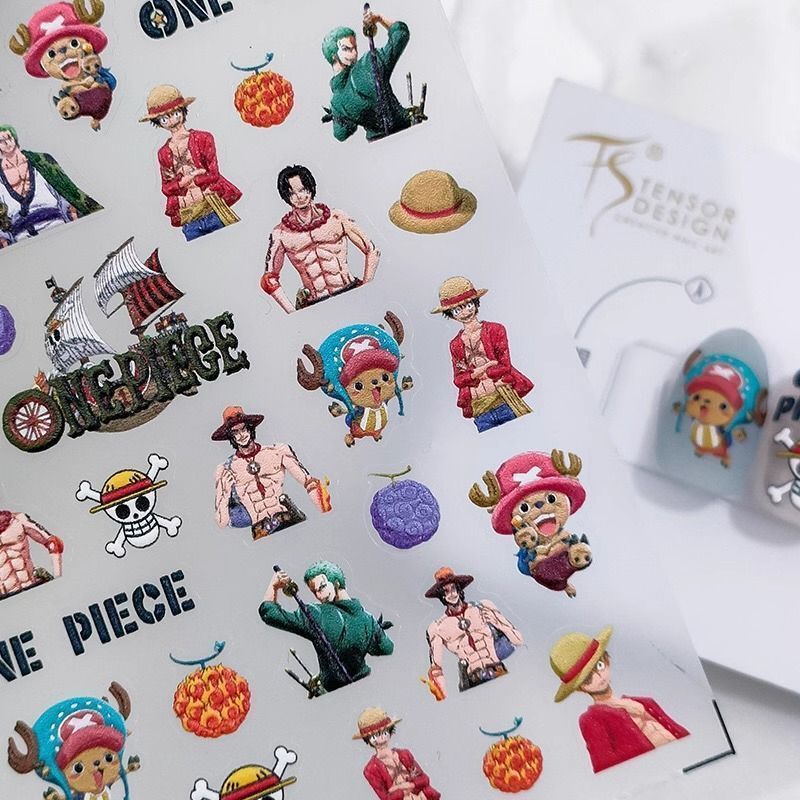 One Piece Monkey D. Luffy Roro - Nail Art Zoro One Piece ulasan dan harga