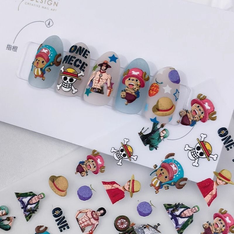 One Piece Monkey D. Luffy Roro - Nail Art Zoro One Piece ulasan dan harga
