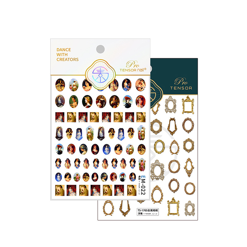 5D metallic gloss nail sticker - Nail Art Zelda ulasan dan harga