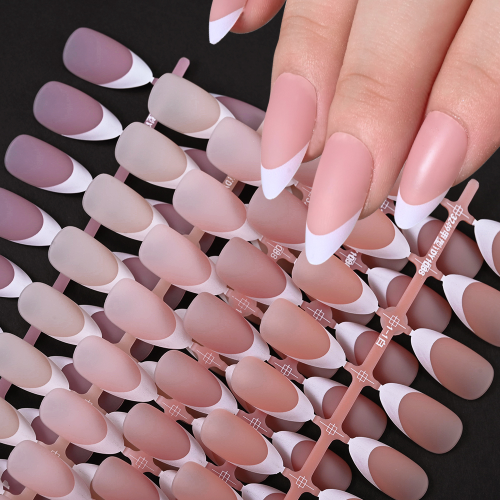 150Pcs French Gel Nail Tips Pr - Nail Art Pink ulasan dan harga