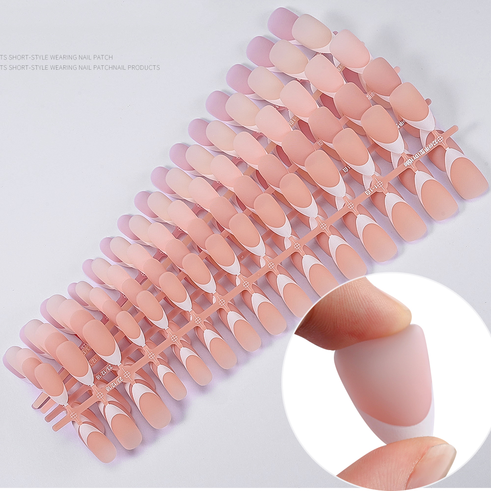 150Pcs French Gel Nail Tips Pr - Nail Art Pink ulasan dan harga