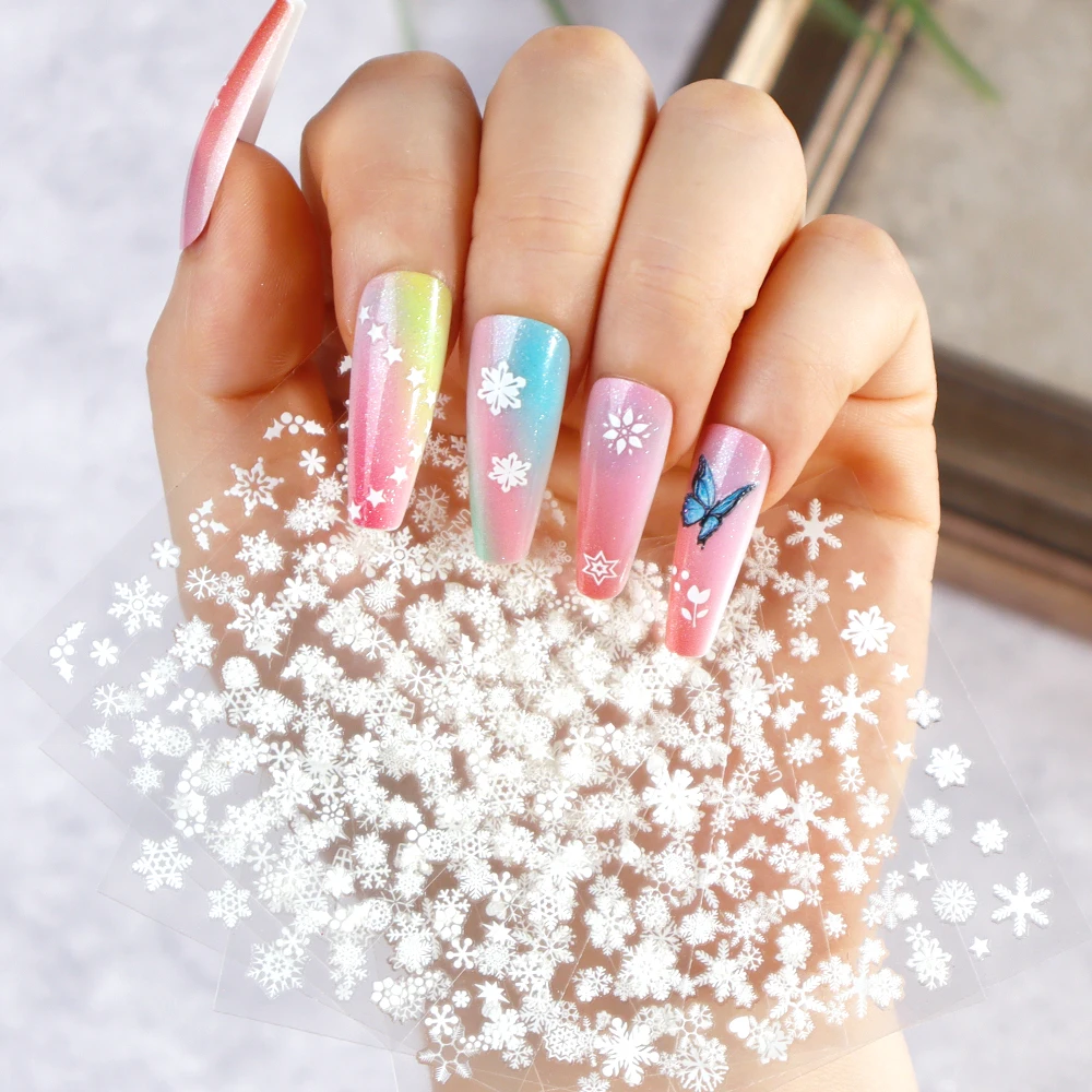 30 Sheets Christmas Nail Art S - Nail Art Xmas Stickers ulasan dan harga