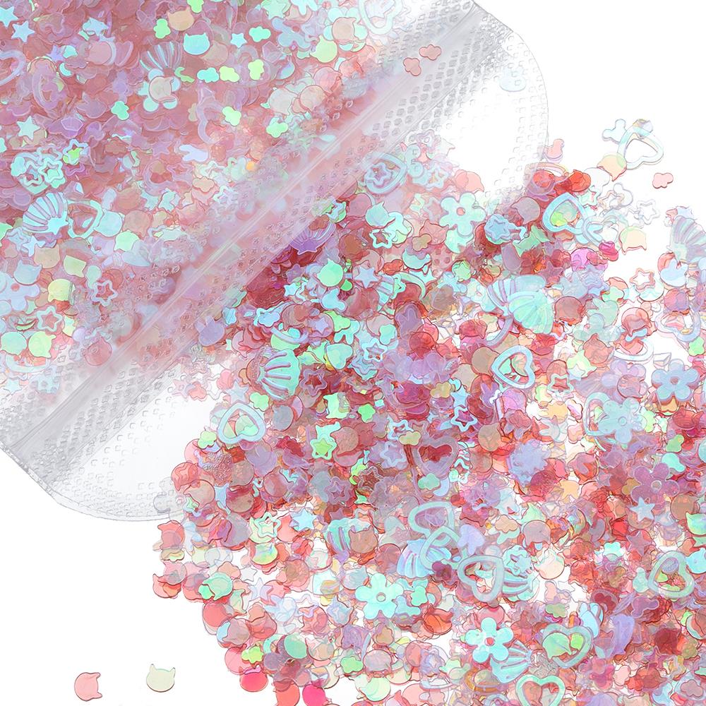 20gram 3-6mm Mixed Glitter Seq - Nail Art Glitter ulasan dan harga