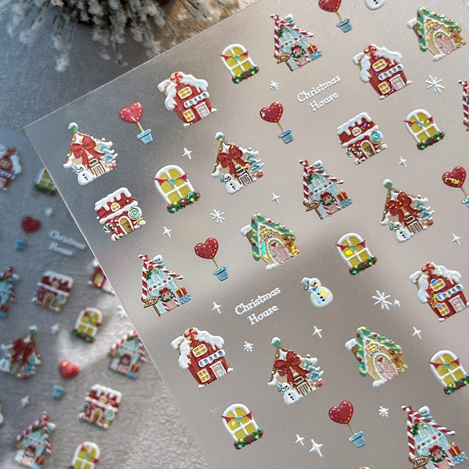 Flash Christmas Element Nail S - Nail Art Xmas Design ulasan dan harga