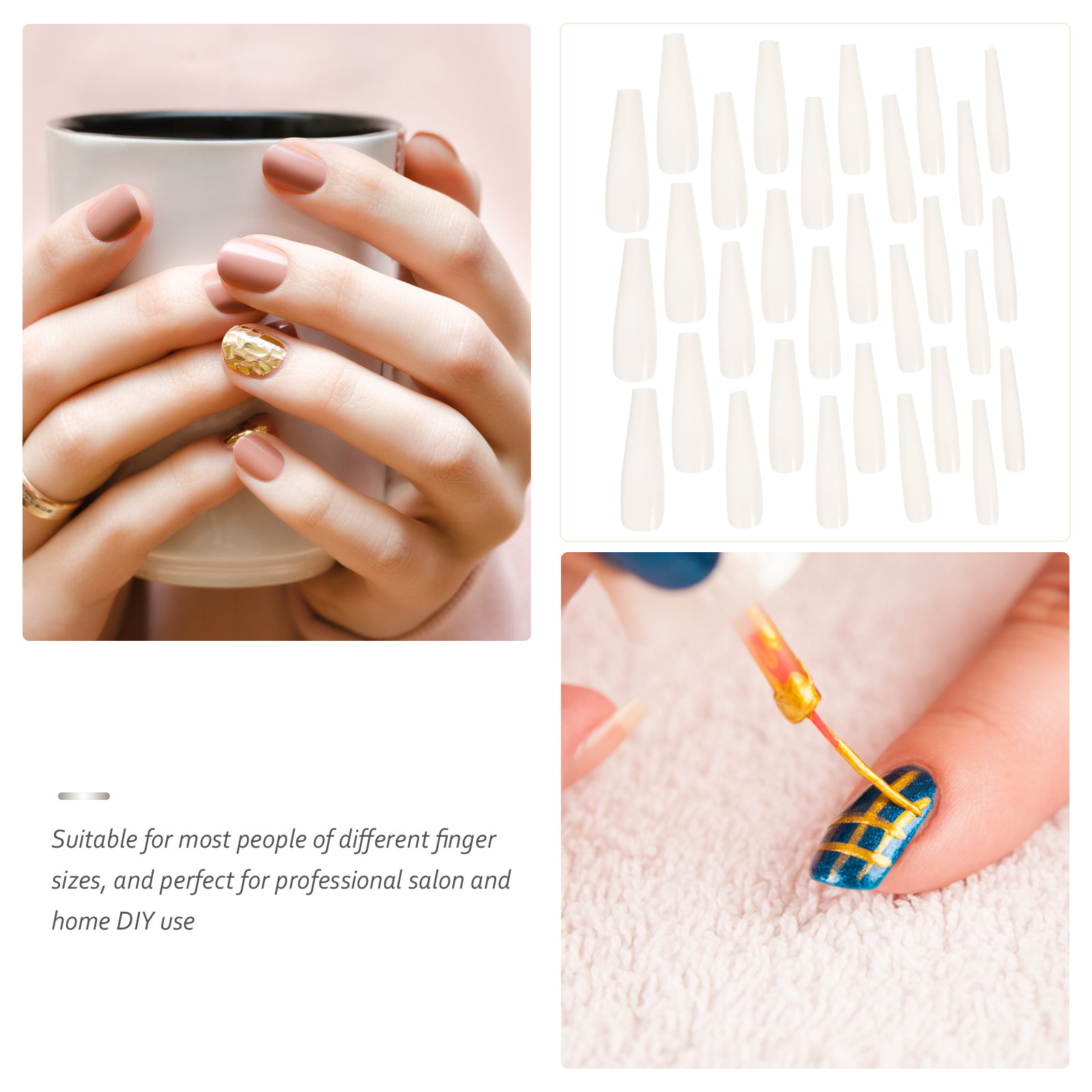 500Pcs Creative Ballet Fake Na - Nail Art France ulasan dan harga