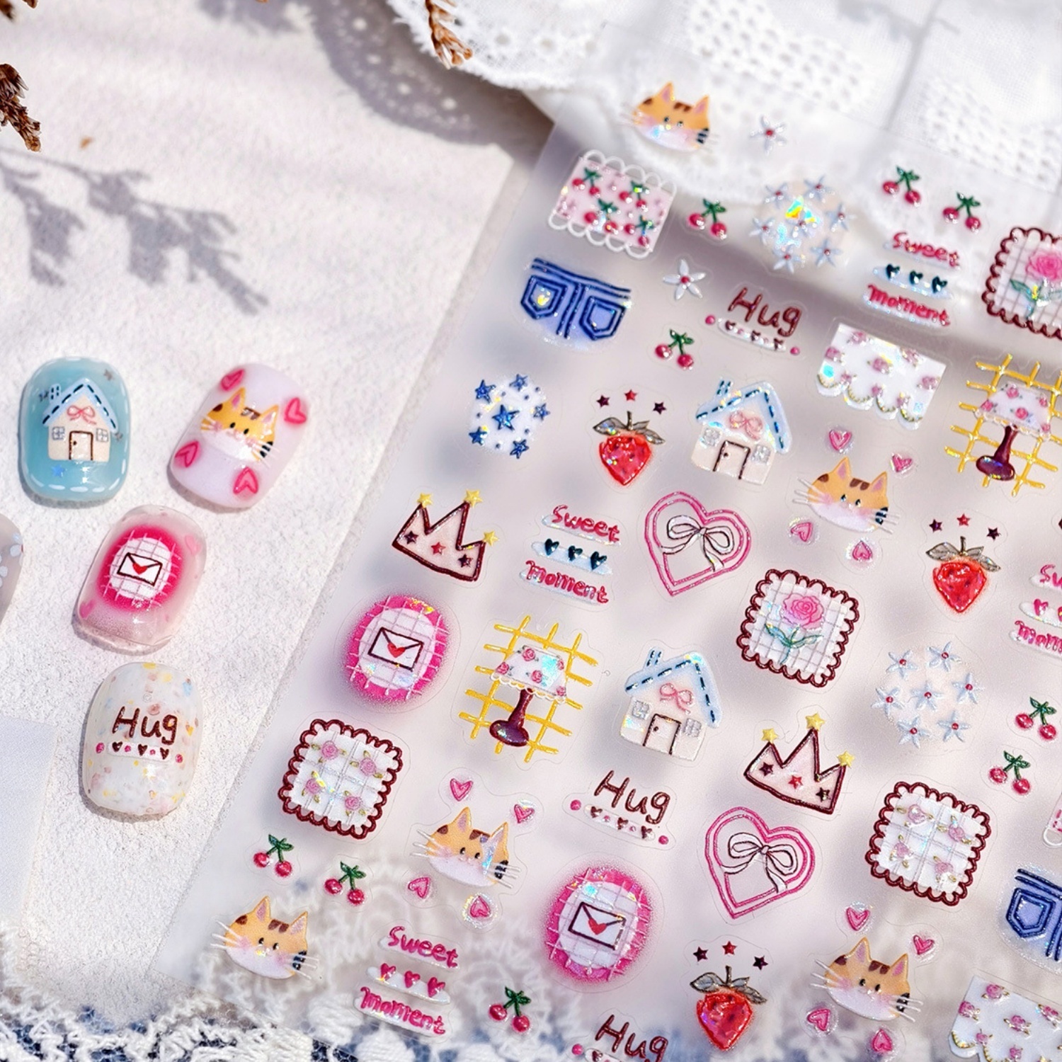 An Array of Stars Cat House St - Nail Art Denim ulasan dan harga