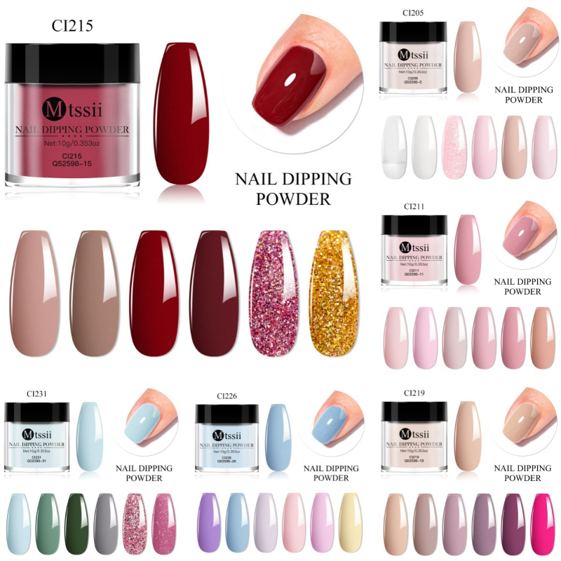11pcs/set Nail Dipping Powder  - Nail Art Natural Pink ulasan dan harga