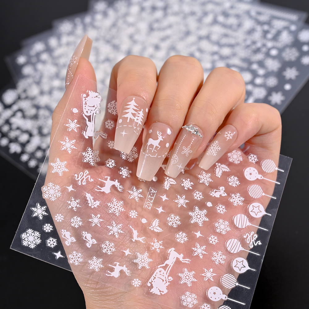 1pcs Winter Snowflake Nail Art - Nail Art Xmas Design ulasan dan harga