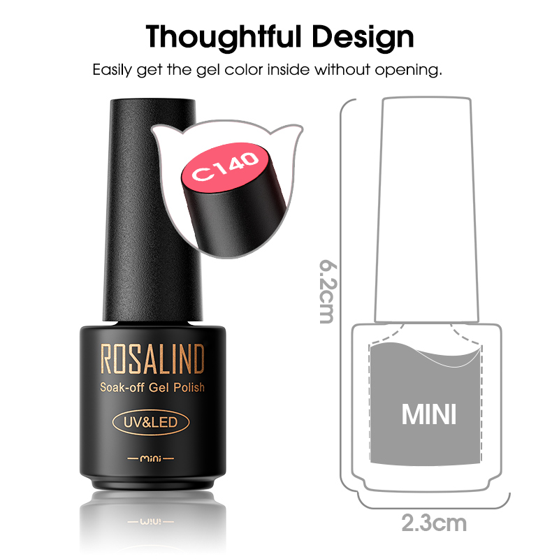 ROSALIND Multi-Colors Nail Gel - Nail Art One Piece ulasan dan harga