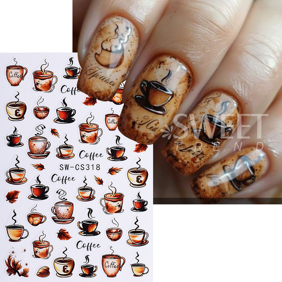 2pcs Retro Nail Stickers 3D Au - Nail Art Van Gogh ulasan dan harga