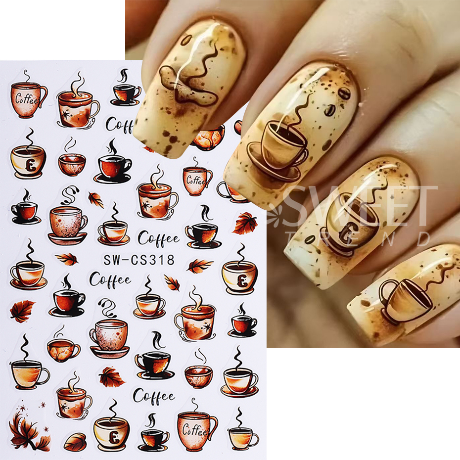 2pcs Retro Nail Stickers 3D Au - Nail Art Van Gogh ulasan dan harga
