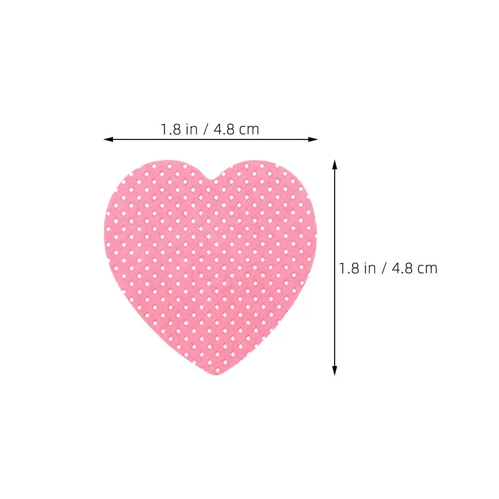 Heart Shaped Lint-Free Nail Wi - Nail Art Pink ulasan dan harga