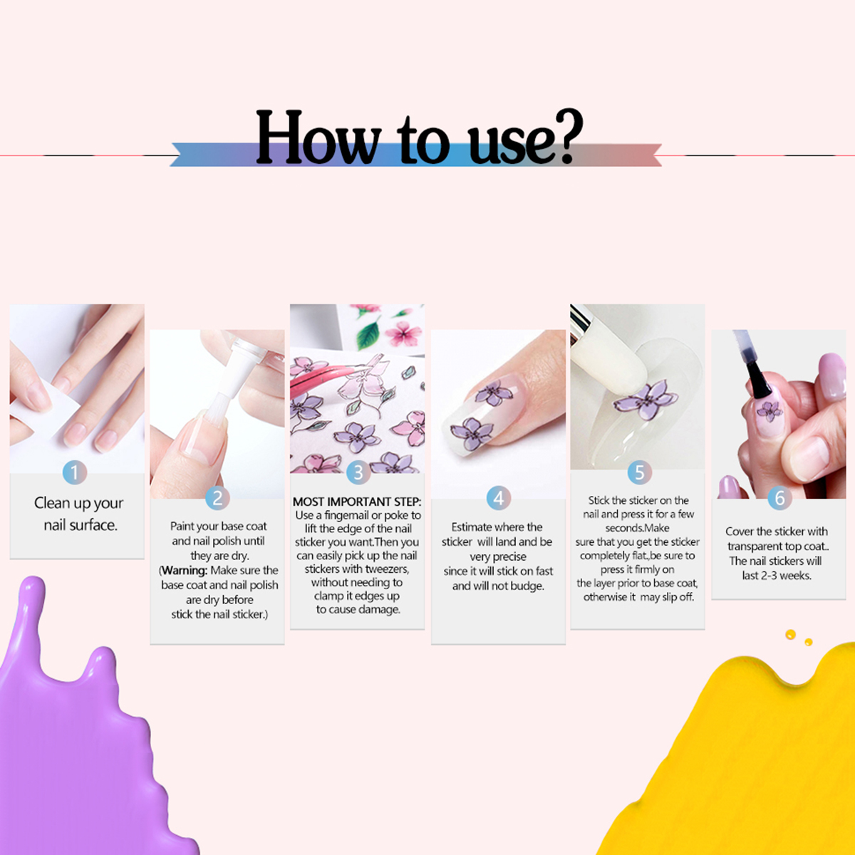 3/6 Sheets Angel Nail Stickers - Nail Art Zelda ulasan dan harga