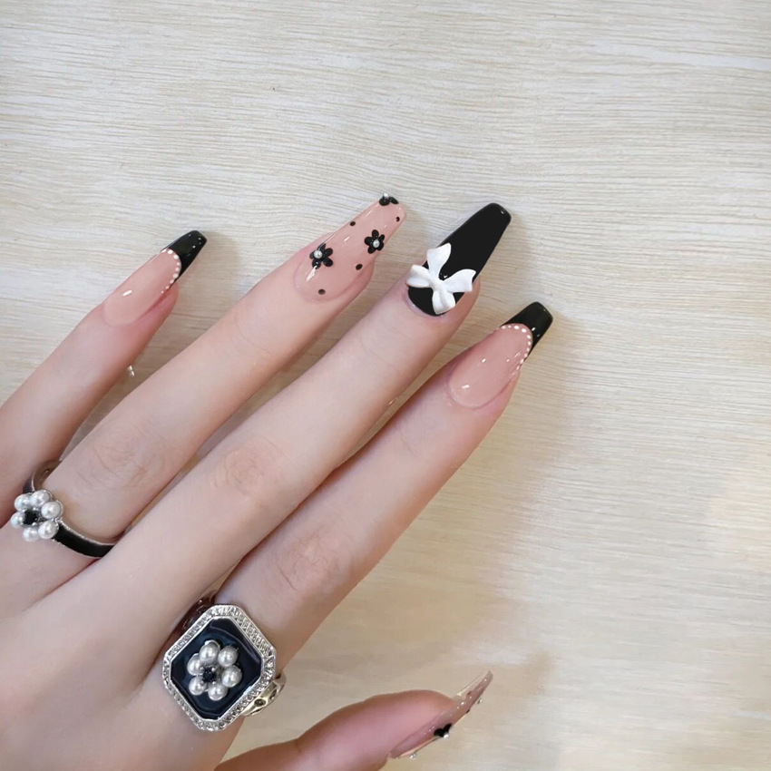24Pcs/Box Blush France T Long  - Nail Art France ulasan dan harga
