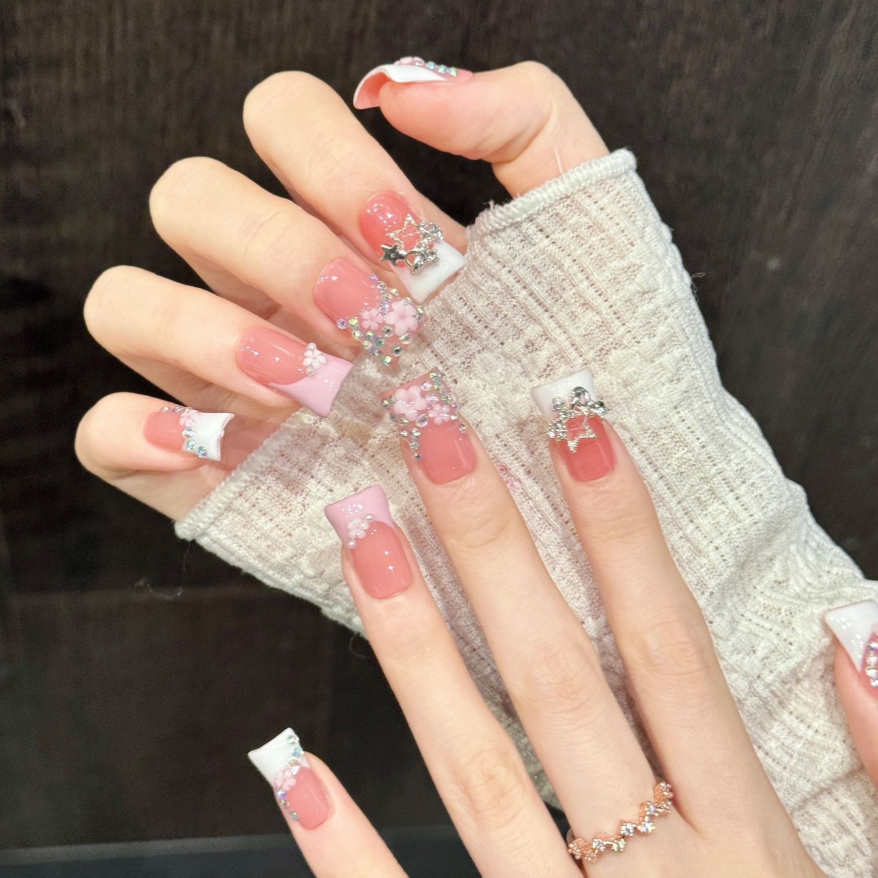 10pcs Pure Hand Pressed Duck N - Nail Art Pink ulasan dan harga