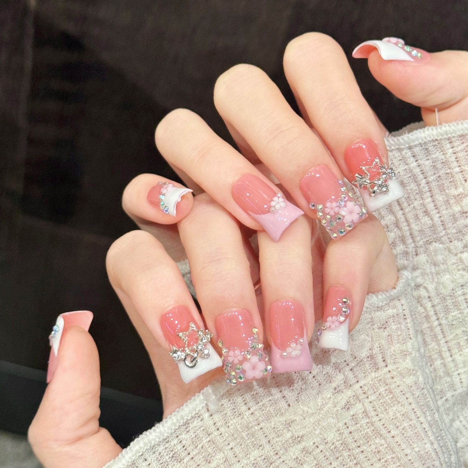 10pcs Pure Hand Pressed Duck N - Nail Art Pink ulasan dan harga
