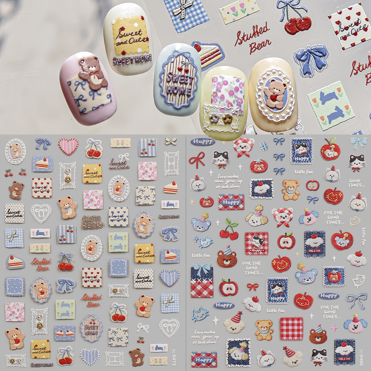 2pcs retro lace pattern frames - Nail Art Denim ulasan dan harga