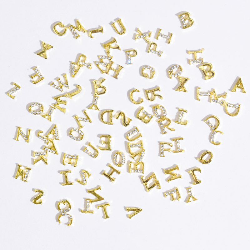 26Pcs/lot Light Luxury Letter  - Nail Art Lotso ulasan dan harga