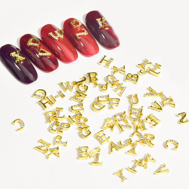 26Pcs/lot Light Luxury Letter  - Nail Art Lotso ulasan dan harga