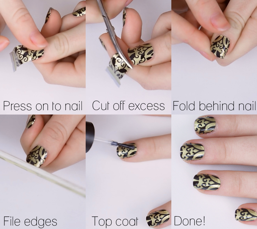 14Tips/Sheet Nail Wraps Van Go - Nail Art Van Gogh ulasan dan harga