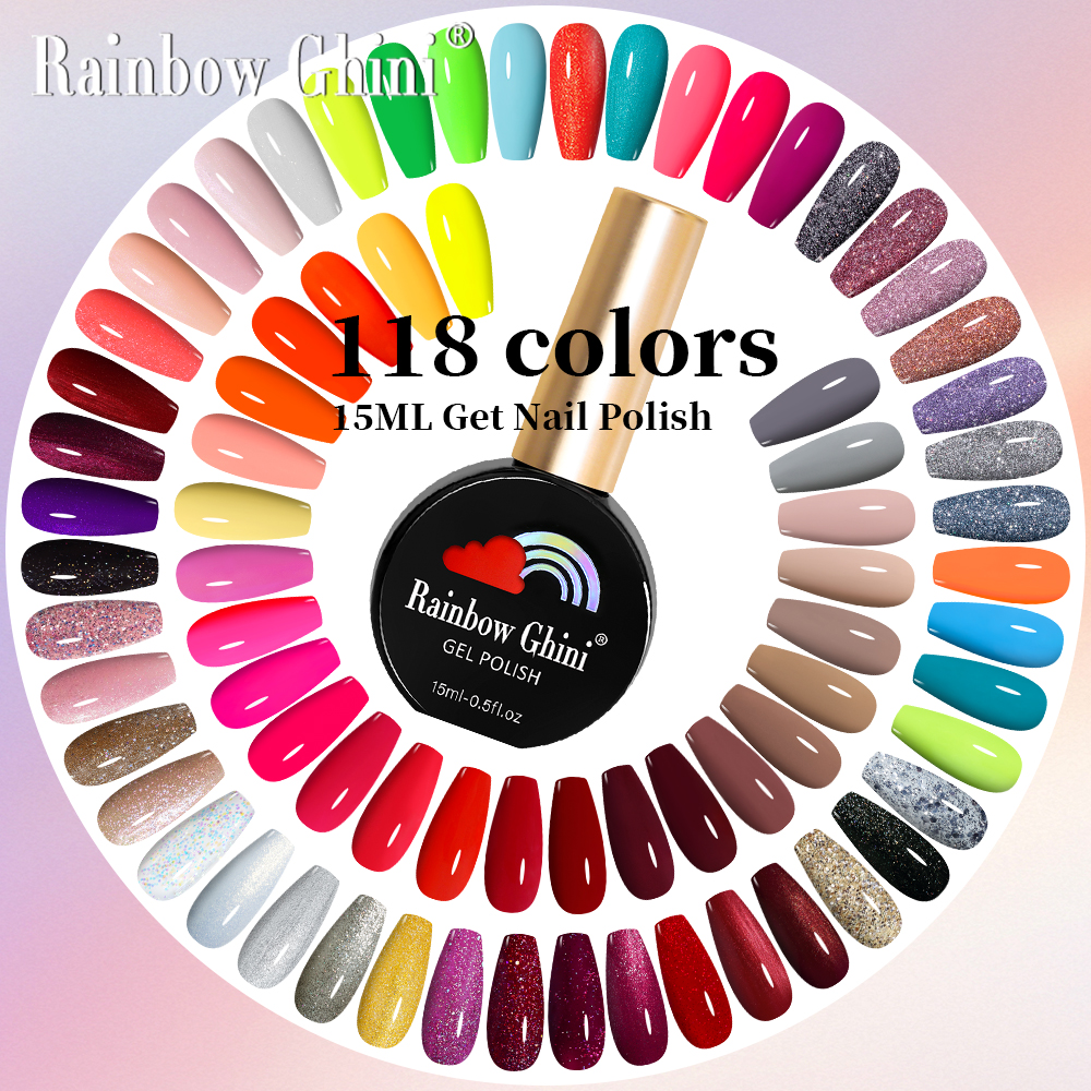 RG 15ml HEMA TPO FREE Glitter  - Nail Art Rainbow ulasan dan harga
