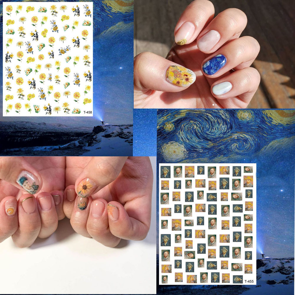 1pcs Van Gogh Night Romantic N - Nail Art Van Gogh ulasan dan harga