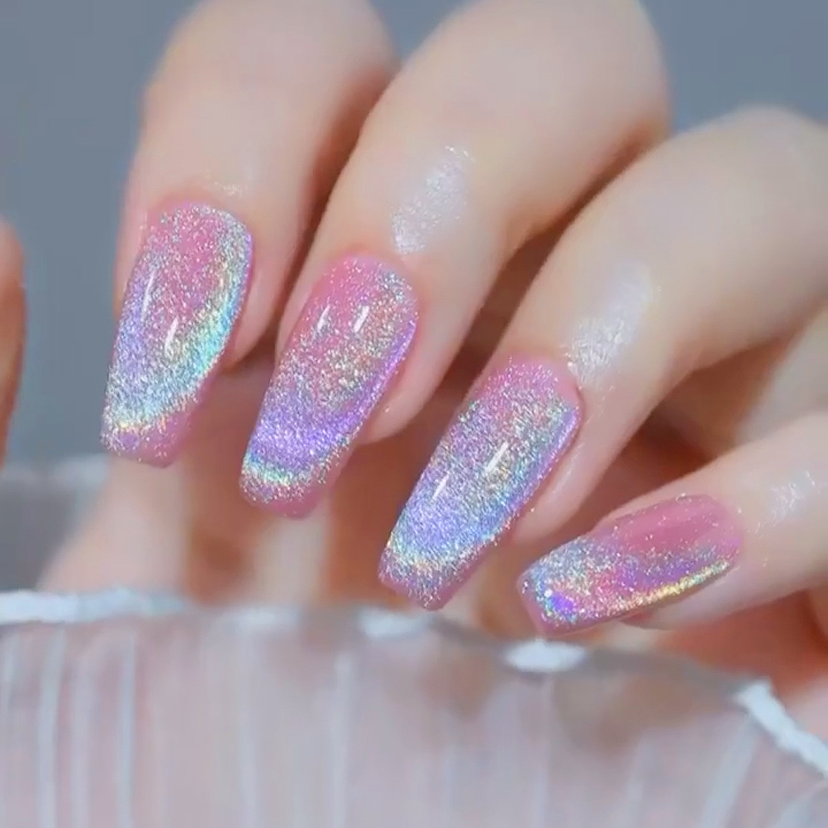 Rainbow cat's eye nail polish, - Nail Art Rainbow ulasan dan harga