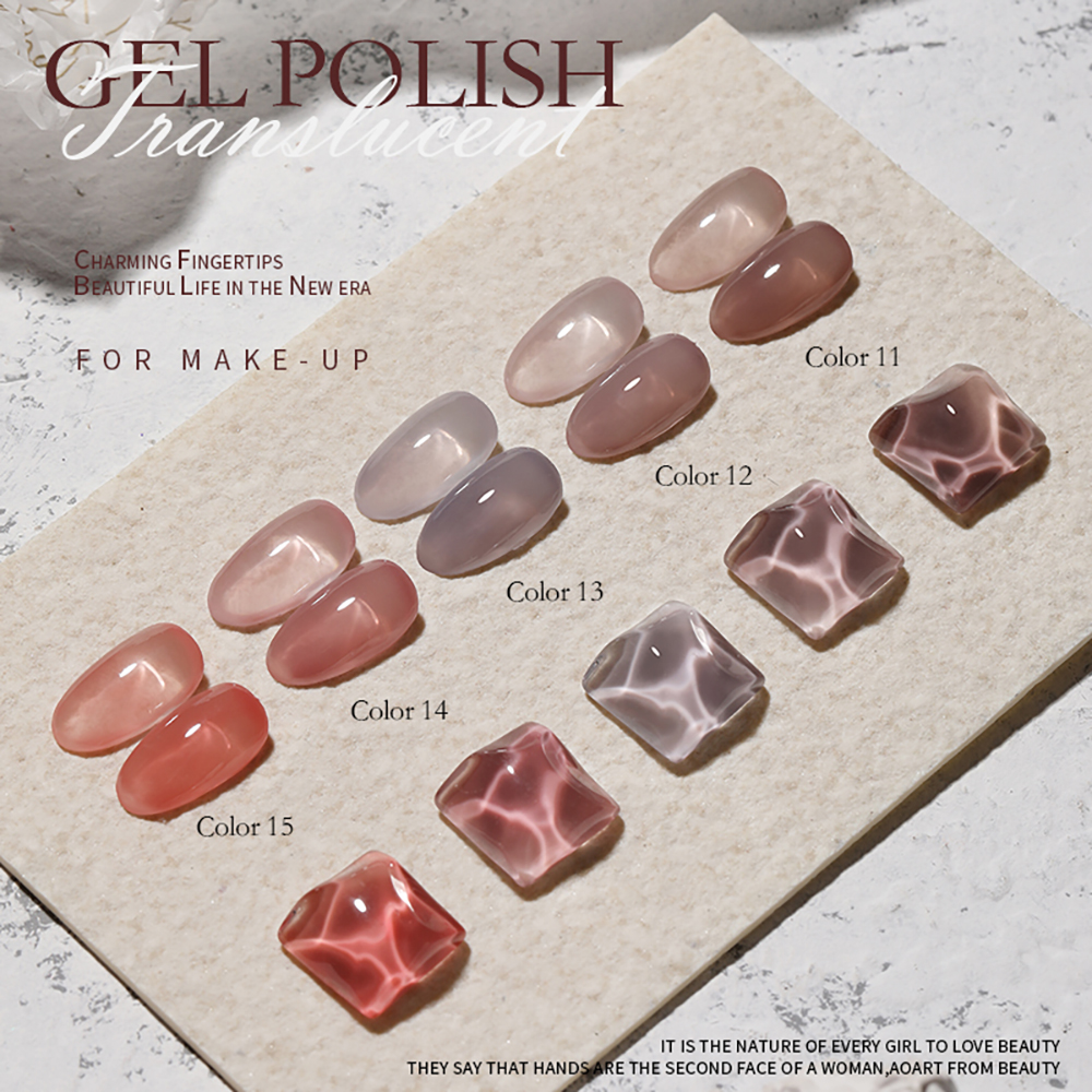 Vendeeni 40 Colors Semi Transp - Nail Art Natural Pink ulasan dan harga