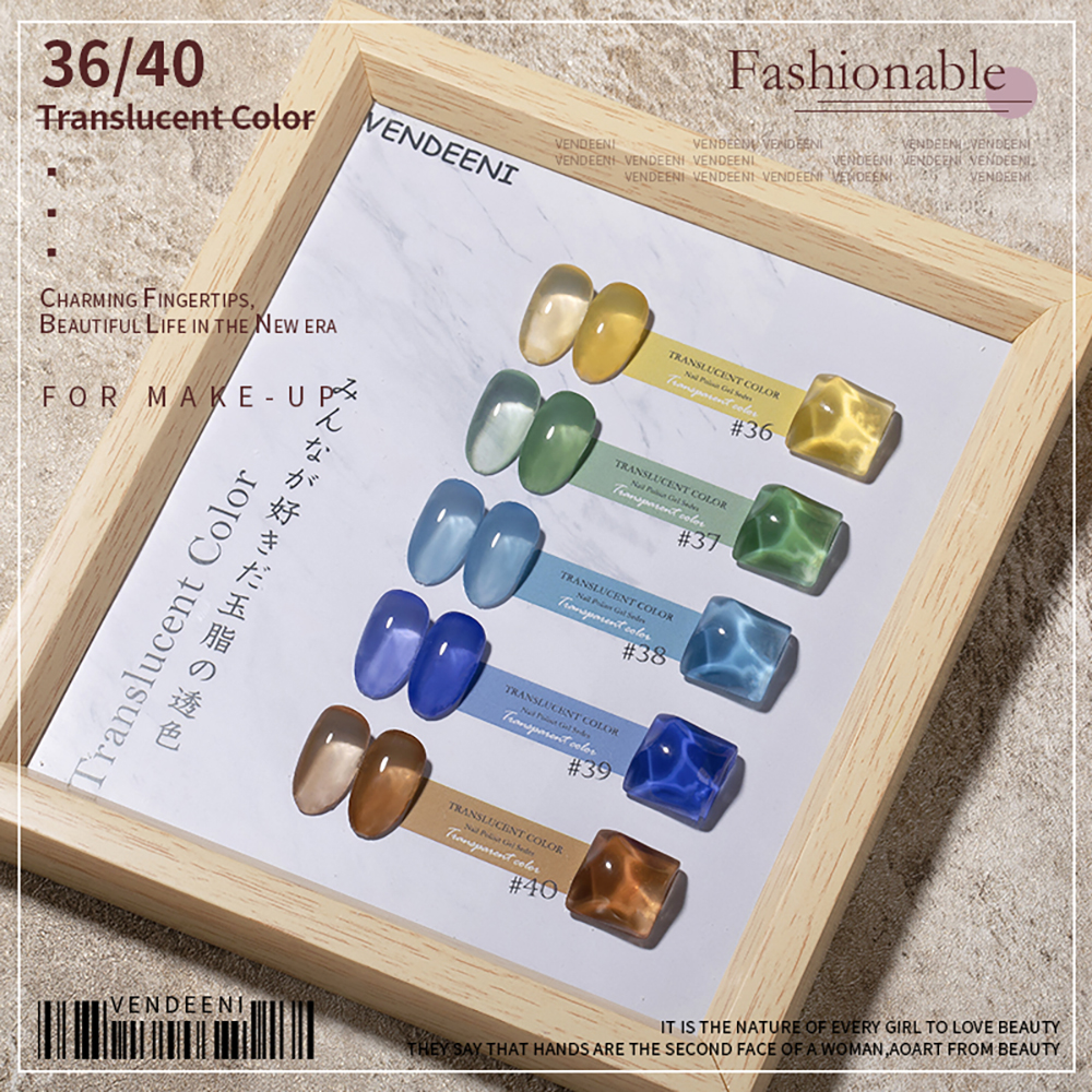 Vendeeni 40 Colors Semi Transp - Nail Art Natural Pink ulasan dan harga