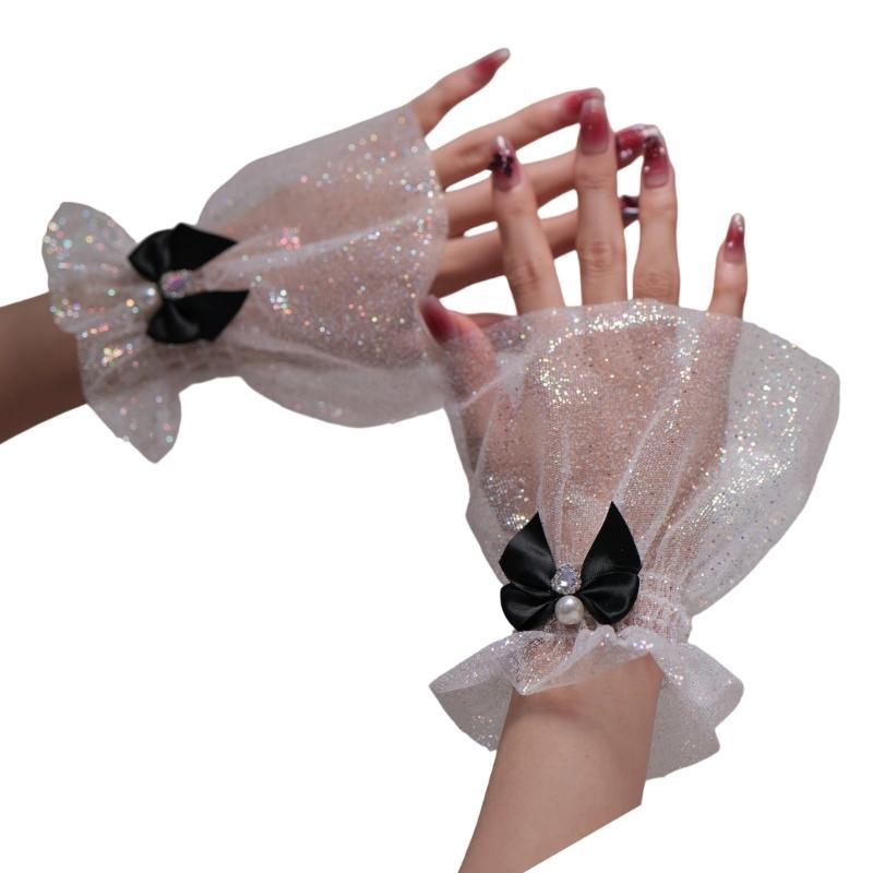 652F Elegant Bowknot Sleeves F - Nail Art Glitter ulasan dan harga