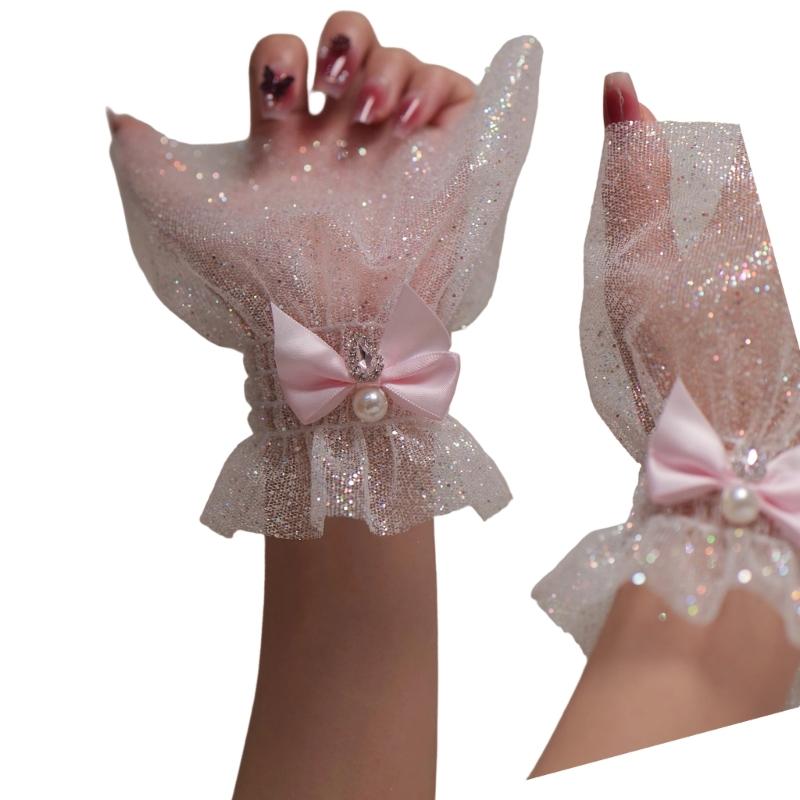 652F Elegant Bowknot Sleeves F - Nail Art Glitter ulasan dan harga